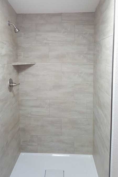 A small shower area