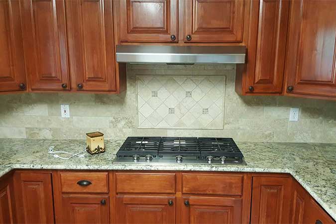 Wooden kitchen cabinets